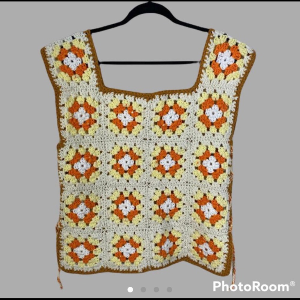 Granny Square Crochet Vest